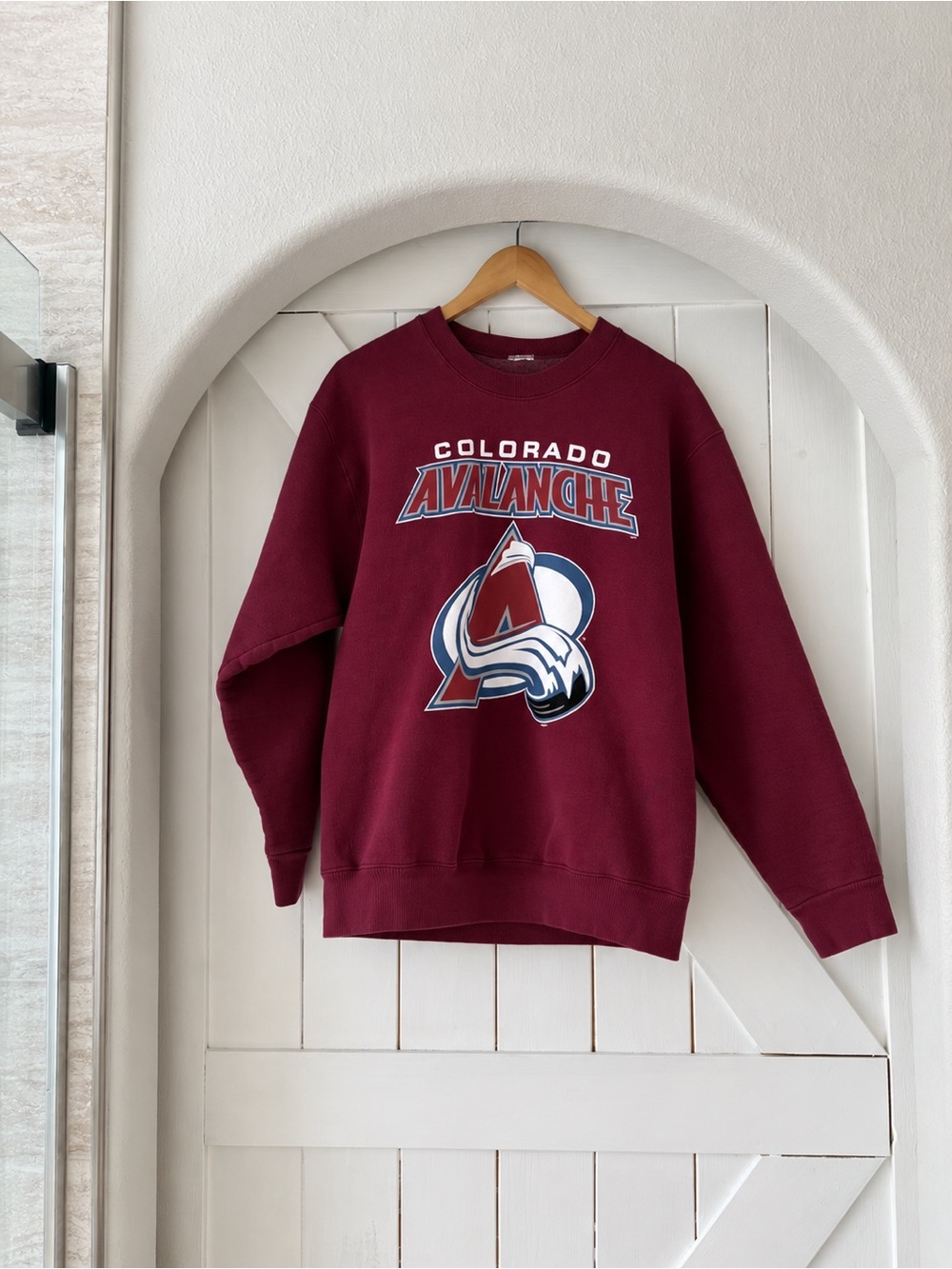 Vintage Colorado Avalanche Maroon Crewneck Sweatshirt- Large
